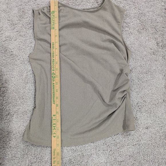 H&M Taupe Grey Brown Sleeveless Top Size Small - Picture 5 of 12